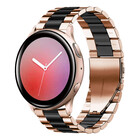 Strap-it® Strap-it Samsung Galaxy Watch Active Stahlarmband (Roségold /Schwarz)