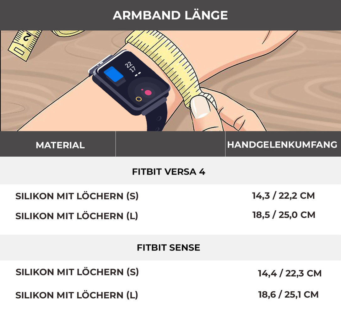 Strap-it® Strap-it Fitbit Versa 4 Silikonarmband mit Löchern (Schwarz) Strap-it® Strap-it Fitbit Versa 4 Silikonarmband mit Löchern (Schwarz)