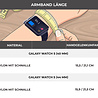 Strap-it® Strap-it Samsung Galaxy Watch 5 - 44mm Nylon-Schnallenarmband (Schwarz) Strap-it® Strap-it Samsung Galaxy Watch 5 - 44mm Nylon-Schnallenarmband (Schwarz)