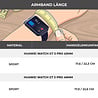 Strap-it® Strap-it Huawei Watch GT 3 Pro 46mm Sportarmband (Schwarz Bunt) Strap-it® Strap-it Huawei Watch GT 3 Pro 46mm Sportarmband (Schwarz Bunt)