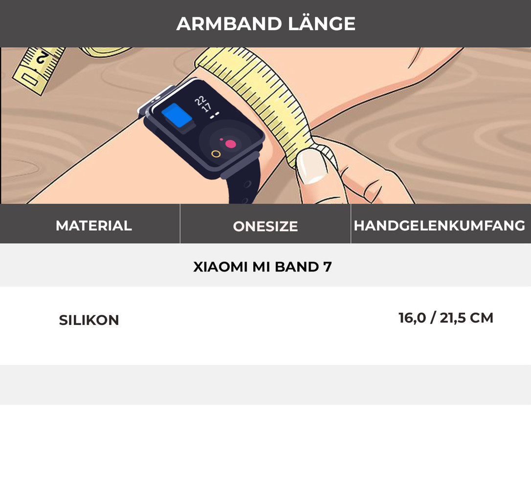 Strap-it® Strap-it Xiaomi Mi Band 7 Silikonarmband (Armeegrün) Strap-it® Strap-it Xiaomi Mi Band 7 Silikonarmband (Armeegrün)