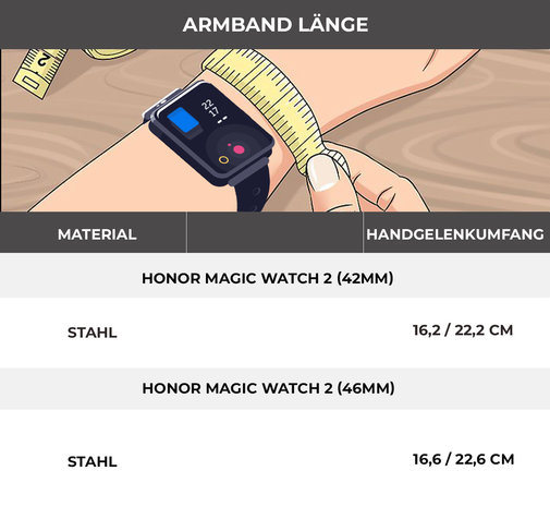 Strap-it® Strap-it Honor Magic Watch 2 Stahlarmband (Bronze-Gold) Strap-it® Strap-it Honor Magic Watch 2 Stahlarmband (Bronze-Gold)
