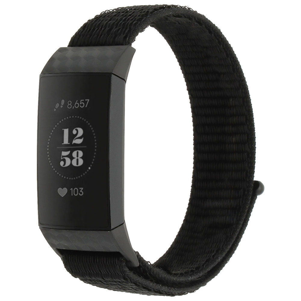 Strap-it® Strap-it Fitbit Charge 3 Armband Nylon (Schwarz) Strap-it® Strap-it Fitbit Charge 3 Armband Nylon (Schwarz)