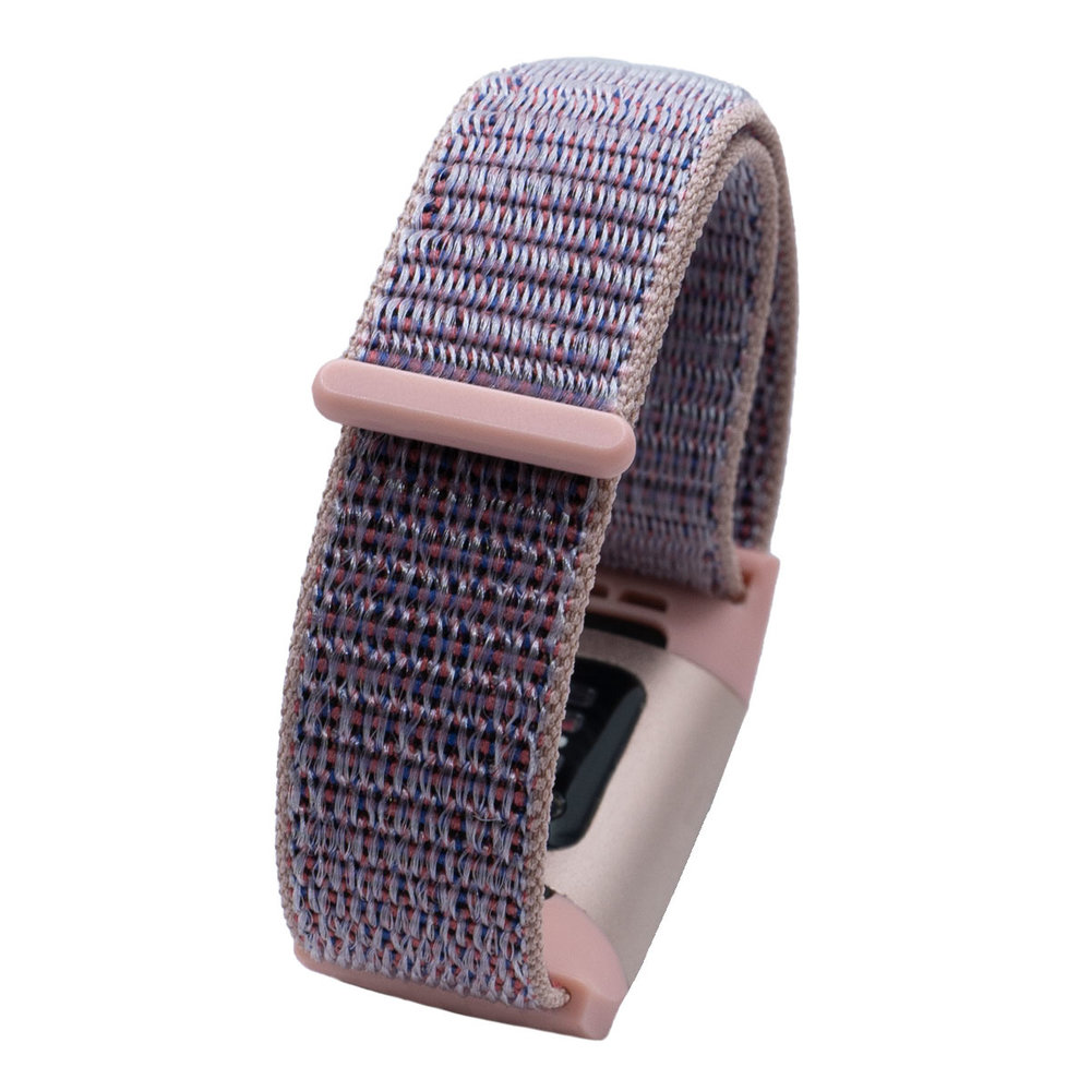 Strap-it® Strap-it Fitbit Charge 3 Armband Nylon (Rosa) Strap-it® Strap-it Fitbit Charge 3 Armband Nylon (Rosa)