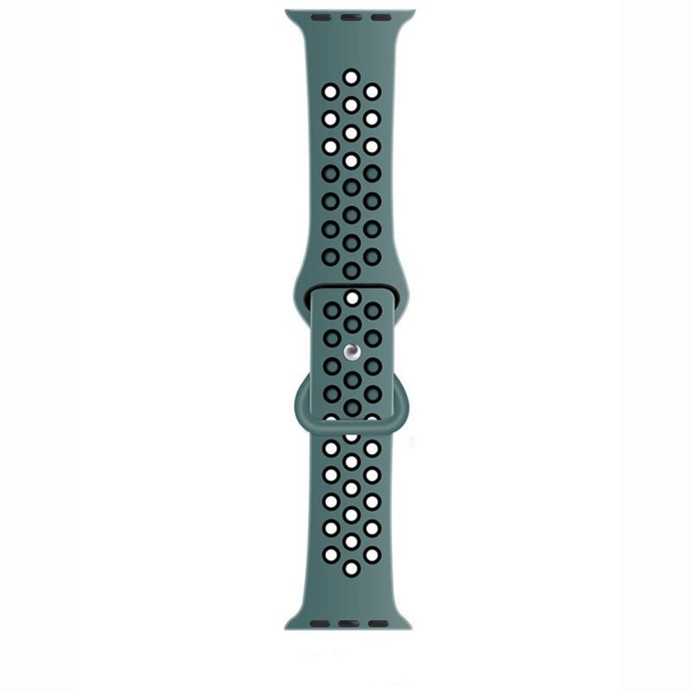Strap-it® Strap-it Apple Watch Sportarmband (Cyan/Schwarz)