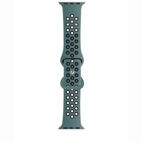 Strap-it® Strap-it Apple Watch Sportarmband (Cyan/Schwarz)