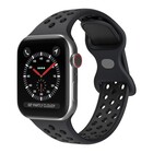 Strap-it® Strap-it Apple Watch Sportarmband (Dunkelgrau/Schwarz)