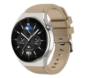 Strap-it® Huawei Watch GT 3 Pro 46mm Silikonarmband (Beige) Strap-it® Huawei Watch GT 3 Pro 46mm Silikonarmband (Beige)