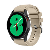Strap-it® Samsung Galaxy Watch 4 40mm Silikonarmband (Beige) Strap-it® Samsung Galaxy Watch 4 40mm Silikonarmband (Beige)