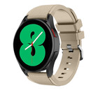 Strap-it® Strap-it Samsung Galaxy Watch 4 44mm Silikonarmband (Beige)
