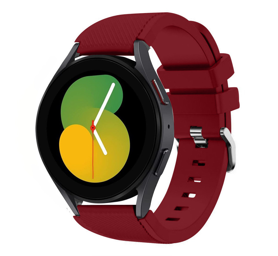 Strap-it® Strap-it Samsung Galaxy Watch 5 40mm Silikonarmband (Burgund)