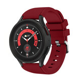 Strap-it® Samsung Galaxy Watch 5 Pro Silikonarmband (Burgund) Strap-it® Samsung Galaxy Watch 5 Pro Silikonarmband (Burgund)