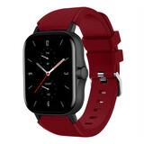 Strap-it® Amazfit GTS 2 Silikonarmband (Burgund) Strap-it® Amazfit GTS 2 Silikonarmband (Burgund)