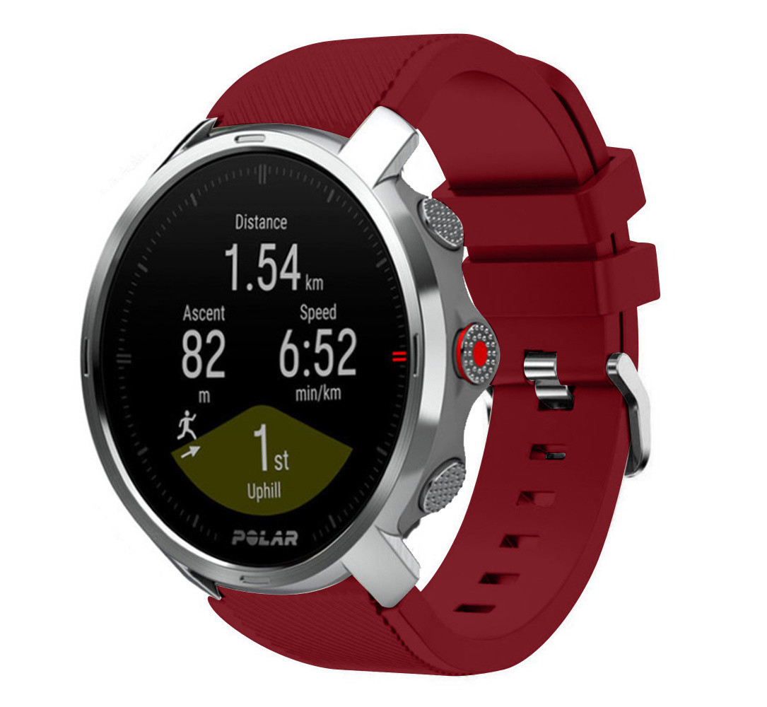 Strap-it® Strap-it Polar Grit X Twill Silikonarmband (Burgund)