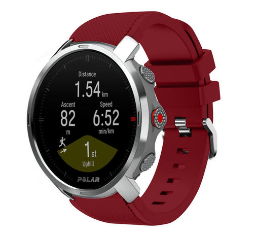 Strap-it® Strap-it Polar Grit X Twill Silikonarmband (Burgund)