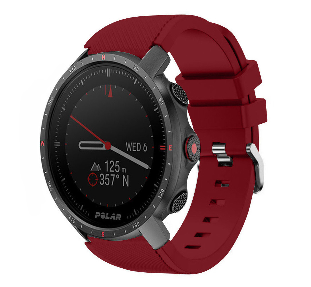 Strap-it® Strap-it Polar Grit X Pro Twill Silikonarmband (Burgund)