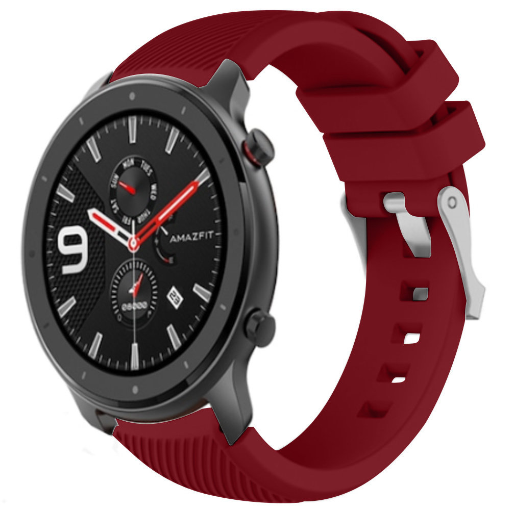 Strap-it® Strap-it Xiaomi Amazfit GTR Silikonarmband (Burgund)