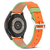 Strap-it® Strap-it Amazfit GTR 3 (Pro) Lederarmband (Orange-Grün) Strap-it® Strap-it Amazfit GTR 3 (Pro) Lederarmband (Orange-Grün)
