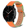 Strap-it® Strap-it Amazfit GTR 2 Lederarmband (Orange-Grün) Strap-it® Strap-it Amazfit GTR 2 Lederarmband (Orange-Grün)
