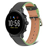 Strap-it® Strap-it Fossil Gen 5 Lederarmband (Schwarz & Grün) Strap-it® Strap-it Fossil Gen 5 Lederarmband (Schwarz & Grün)