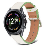 Strap-it® Fossil Gen 6 44mm Lederarmband (Weiß & Grün) Strap-it® Fossil Gen 6 44mm Lederarmband (Weiß & Grün)