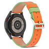 Strap-it® Strap-it Fossil Gen 6 44mm Lederarmband (Orange Grün) Strap-it® Strap-it Fossil Gen 6 44mm Lederarmband (Orange Grün)
