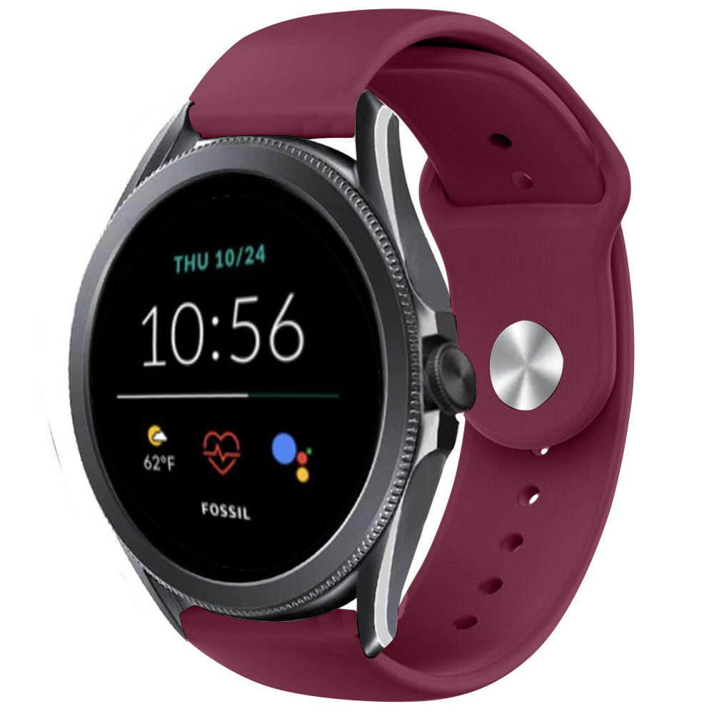 Strap-it® Strap-it Fossil Gen 5e 44mm Sportarmband (Burgund) Strap-it® Strap-it Fossil Gen 5e 44mm Sportarmband (Burgund)