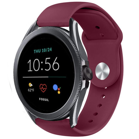 Strap-it® Strap-it Fossil Gen 5e 44mm Sportarmband (Burgund) Strap-it® Strap-it Fossil Gen 5e 44mm Sportarmband (Burgund)