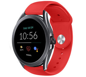 Strap-it® Fossil Gen 5e 44mm Sportarmband (Rot) Strap-it® Fossil Gen 5e 44mm Sportarmband (Rot)
