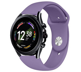 Strap-it® Fossil Gen 6 44mm Sportarmband (Helllila) Strap-it® Fossil Gen 6 44mm Sportarmband (Helllila)