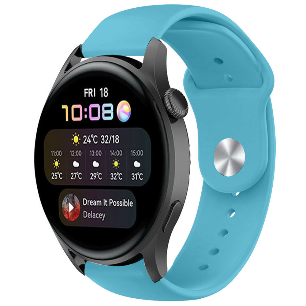 Strap-it® Strap-it Huawei Watch 3 (Pro) Sportarmband (Hellblau)