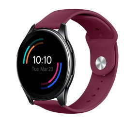 Strap-it® OnePlus Watch Sportarmband (Burgund) Strap-it® OnePlus Watch Sportarmband (Burgund)