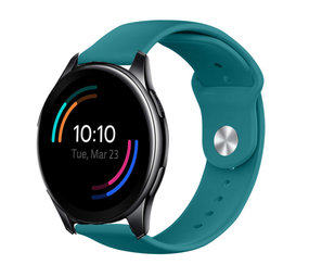 Strap-it® OnePlus Watch Sportarmband (Grün-Blau) Strap-it® OnePlus Watch Sportarmband (Grün-Blau)