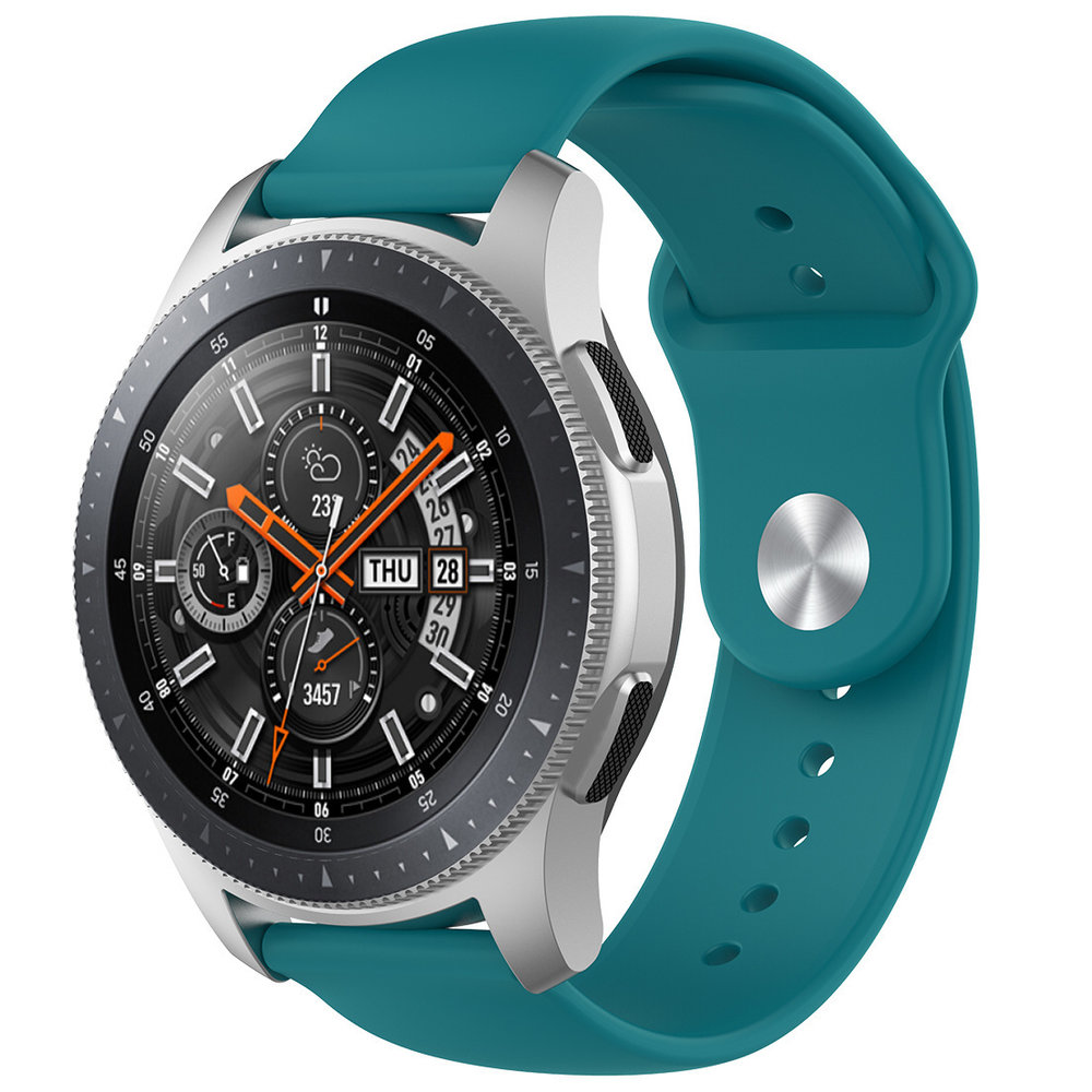 Strap-it® Strap-it Samsung Galaxy Watch 46mm Sportarmband (Grün-Blau)
