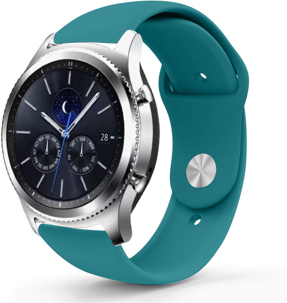Strap-it® Strap-it Samsung Gear S3 Sportarmband (Grün-Blau)