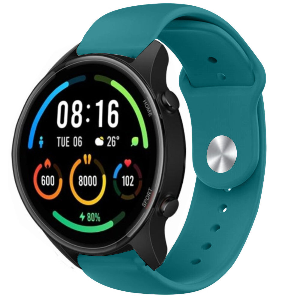 Strap-it® Strap-it Xiaomi Mi Watch Sportarmband (Grün-Blau)