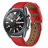 Strap-it® Strap-it Samsung Galaxy Watch 3 45 mm Lederarmband (Rot)
