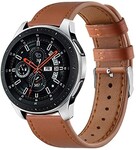 Strap-it® Strap-it Samsung Galaxy Watch 46mm Lederarmband (glattes Braun)