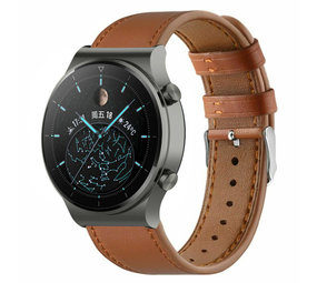 Strap-it® Huawei Watch GT 2 Pro Lederarmband (glattes Braun) Strap-it® Huawei Watch GT 2 Pro Lederarmband (glattes Braun)