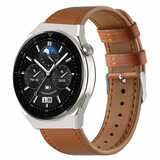 Strap-it® Huawei Watch GT 3 Pro 46mm Lederarmband (glattes Braun) Strap-it® Huawei Watch GT 3 Pro 46mm Lederarmband (glattes Braun)