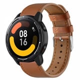 Strap-it® Xiaomi Watch S1 Lederarmband (glattes Braun) Strap-it® Xiaomi Watch S1 Lederarmband (glattes Braun)