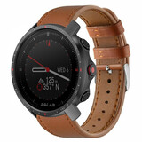 Strap-it® Polar Grit X Pro Lederarmband (glattes Braun) Strap-it® Polar Grit X Pro Lederarmband (glattes Braun)