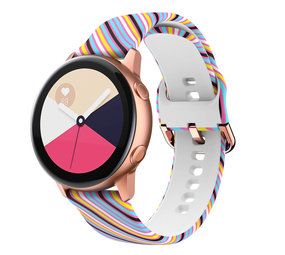 Strap-it® Silly Stripes Samsung Galaxy Watch Active Armband Strap-it® Silly Stripes Samsung Galaxy Watch Active Armband