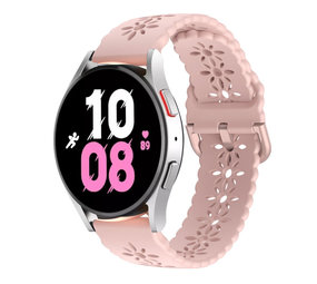 Strap-it® Samsung Galaxy Watch 5 44mm Silikonarmband mit Muster (Rosa) Strap-it® Samsung Galaxy Watch 5 44mm Silikonarmband mit Muster (Rosa)