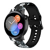 Strap-it® Strap-it Grey Flower Huawei Watch GT 3 42mm Armband Strap-it® Strap-it Grey Flower Huawei Watch GT 3 42mm Armband