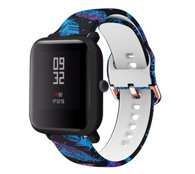 Strap-it® Funky Feather Xiaomi Amazfit Bip Armband Strap-it® Funky Feather Xiaomi Amazfit Bip Armband
