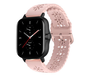 Strap-it® Amazfit GTS 2 Silikonarmband mit Muster (Rosa) Strap-it® Amazfit GTS 2 Silikonarmband mit Muster (Rosa)