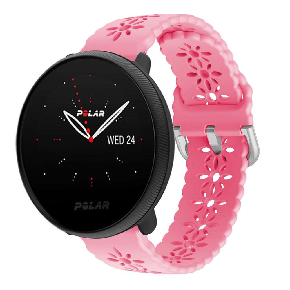 Strap-it® Strap-it Polar Ignite 2 Silikonarmband mit Muster (Hellrosa)