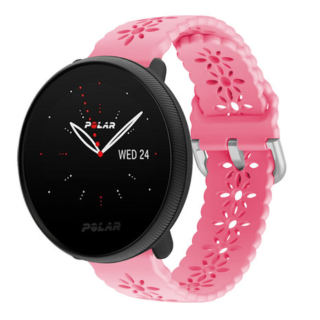 Strap-it® Strap-it Polar Ignite 2 Silikonarmband mit Muster (Hellrosa)