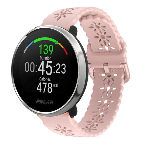 Strap-it® Strap-it Polar Unite Silikonarmband mit Muster (Pink)
